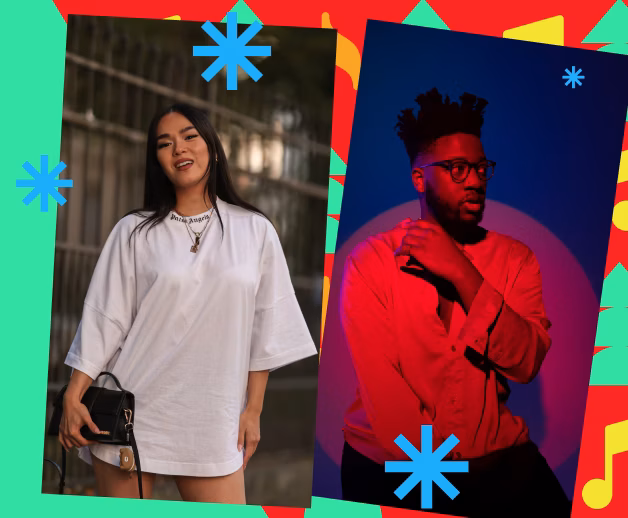 Musiker bei Tik Tok Weihnachtsshow